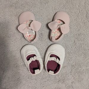 Girls Slip-on Shoe Set 0-3 Months